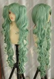 Vocaloid Miku Hatsune Rotten Girl Cosplay Party Wig w/100cm Curly Ponytails