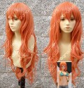 One Piece Nami 2 Years Later Version 80cm Orange Wavy Cosplay Wig