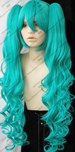Vocaloid Miku Hatsune Magnet Cosplay Wig w/s Ponytails