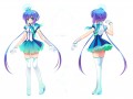 Vocaloid 3 Aoki Lapis Blue Gradient Lolita Cosplay Party Wig