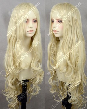 Queen Style 100cm Light Golden Loita Curly Cosplay Party Wig