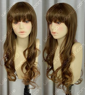 4 Color Choice Office Lady Style 80cm Wavy Daily Cosplay Party Wig