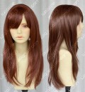 AYAMO Fashion Red Brown 60cm Wavy Party Cosplay Wig