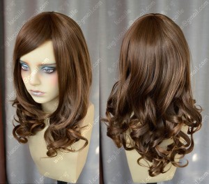 5 Color Youth Girl Style 50cm Classic Brown Daily Curly Cosplay Party Wig
