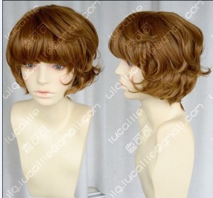 4 Color Youth Girl Style Short Brown Daily Curly Cosplay Party Wig