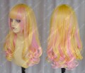 Ayamo Style Gloden Mix Pink 70cm Wavy Lolita Princess Party Cosplay Wig