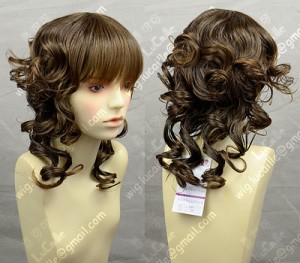 4 Color Youth Girl Loita Style 40cm Brown Daily Curly Cosplay Party Wig
