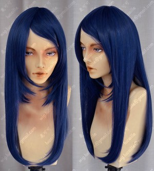 Young Girls Dark Blue 60cm Straight Lolita Cosplay Party Wig