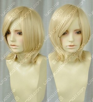 Youth Girl Cream Color Short Cosplay Party Wig