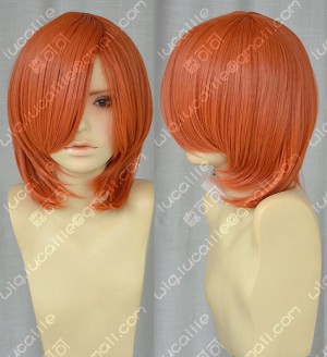Gintama Kagura Orange Red Short Cosplay Party Wig