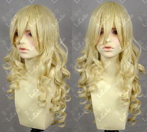 K-On! Kotobuki Tsumugi 70cm Milky Blonde Curly Cosplay Wig