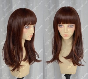 4 Color Youth Girl Office Lady Style 50cm Nut Brown Wavy Daily Cosplay Party Wig