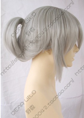 Vocaloid Honnne Dell 40cm Straight Silver Grey Cosplay Party Wig