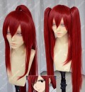 FAIRY TAIL Elza·Scarlet Ponytails Style Dark Red Cosplay Party Wig