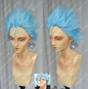 Bleach Grimmjow Jeagerjaques Espada No.6 Water Blue Style Short Cosplay Party Wig