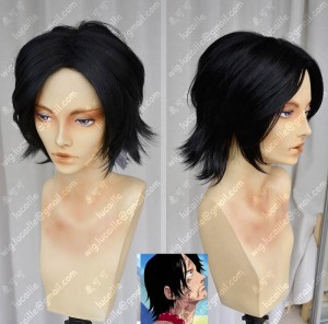 ONE PIECE Portgas·D· Ace Black Central Parting Style Cosplay Party Wig