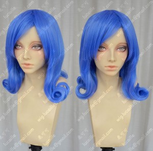 FAIRY TAIL Juvia Hyacinth Blue Short Curly Cosplay Party Wig