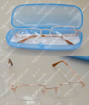 Golden Square Glasses for Cosplay Party Use
