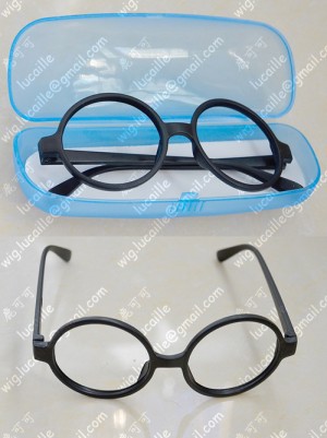 Black Circular Glass frame without Glass for Cosplay Party Use