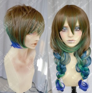 Ayamo Style Tokyo Fashion Peacock Color Couples Daily Cosplay Party Wig