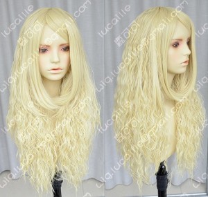 Ayamo Style Milk Gold 80cm Wavy Lolita Princess Party Cosplay Wig