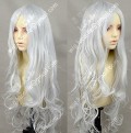 Fate/hollow ataraxia Caren Hortensia Silvery White 100cm Curly Cosplay Party Wig