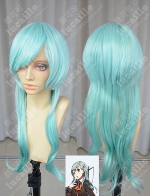 Kantai Collection Suzuya Aqua Green 60cm Wavy Cosplay Party Wig
