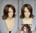 Final Fantasy X-2 Yuna Brown Short Gunners Style Cosplay Party Wig