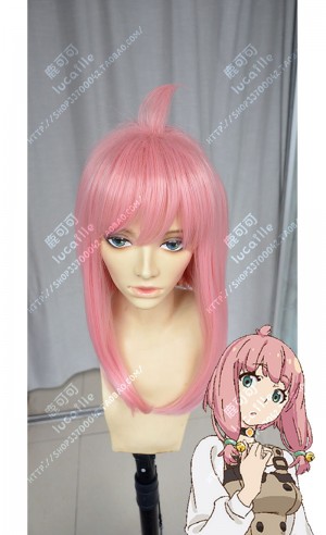 Punch Line Mikatan Narugino Flamingo Pink Short Cospaly Party Wig