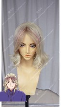 APH Axis Power Hetalia France Pink Beige Mix Orchid Center Parting Cosplay Party Wig