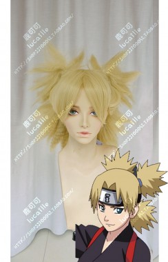 Naruto Temari Sand Golden 4 Ponytails Style Cosplay Party Wig
