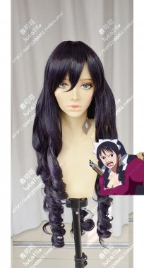 ONE PIECE Baby 5 Purple Mix Black 80cm Curly Style Cospaly Party Wig