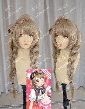 Love Live! Minami Kotori Ponytail Style Cork Color 80cm Straight Cosplay Party Wig
