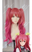 Chivalry of a Failed Knight Stella Vermillion Rose Gradient Bougainvillaea Ponytails Style Cosplay Party Wig