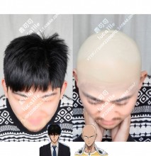 One-Punch Man Caped Baldy Saitama Bald Style Cosplay Party Latex