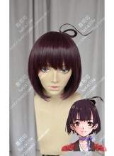 Kabaneri of the Iron Fortress Mumei Burgundy Stay Hair Style Short Cosplay Party Wig