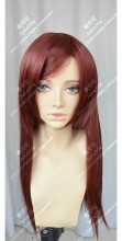 Overwatch D.VA Red Brown 60cm Straight Cosplay Party Wig