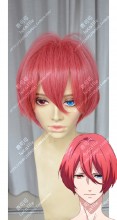 B-Project: Kodou*Ambitious Momotaro Onzai Poppy Red Short Cosplay Party Wig