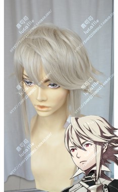 Fire Emblem if Corrin Male Champagne Short Cosplay Party Wig