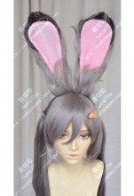 Zootopia Judy Hopps Gray Mix Purple 90cm Ponytails Style Cosplay Party Wig