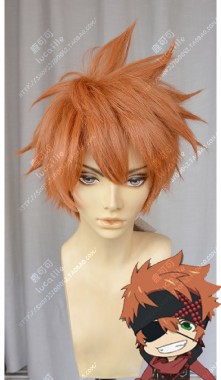 D.Gray-man Hallow Lavi Raw Sienna Short Cosplay Party Wig