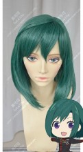 D.Gray-man Hallow Lenalee Lee Peacock Green Short Cosplay Party Wig
