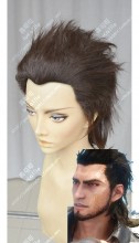 Final Fantasy XV Gladiolus Amicitia Brown Full Back Style Cosplay Party Wig