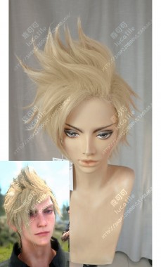 Final Fantasy XV Prompto Argentum Lightgolden Short Cosplay Party Wig