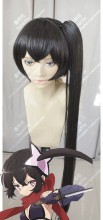 Magical Girl Raising Project Ripple Black Ponytail Style Cosplay Party Wig