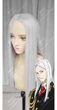 ACCA: 13-Territory Inspection Dept. Kansatsu-ka Grossular Silvery White Center Parting 60cm Straight Cosplay Party Wig