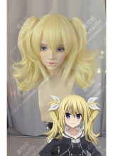 CHAOS;CHILD Arimura Hinae Gloden Ponytails Cosplay Party Wig