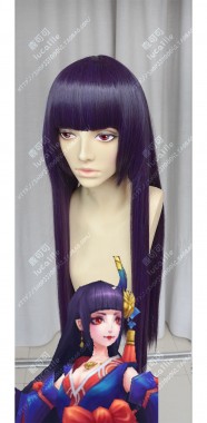 Onmyoji Oni-onna Kouyou Purple 70cm Straight Cosplay Party Wig