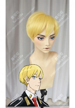 ACCA: 13-Territory Inspection Dept. Jean Otus Sun Yellow Short Cosplay Party Wig