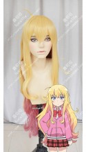 Gabriel DropOut Gabriel White Tenma Yellow Gradient Pink 100cm Curly Cosplay Party Wig